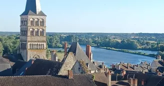 La Charité sur Loire-vue depuis les remparts - Nièvre - Bourgogne