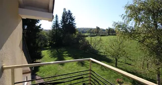 La Chateière, vue du balcon ch Lamia